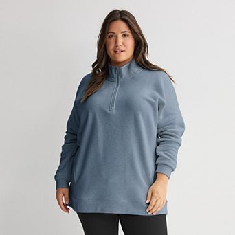 Plus Size Tek Gear® Ultrasoft Fleece Quarter Zip Tunic