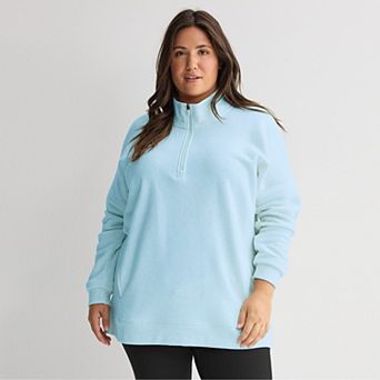 Plus Size Tek Gear® Ultrasoft Fleece Quarter Zip Tunic