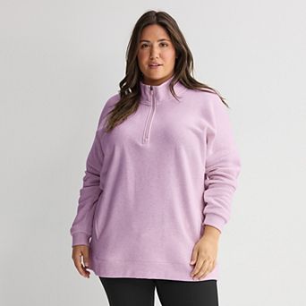 Plus Size Tek Gear® Ultrasoft Fleece Quarter Zip Tunic