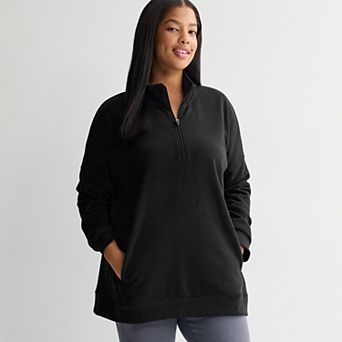 Plus Size Tek Gear® Ultrasoft Fleece Quarter Zip Tunic