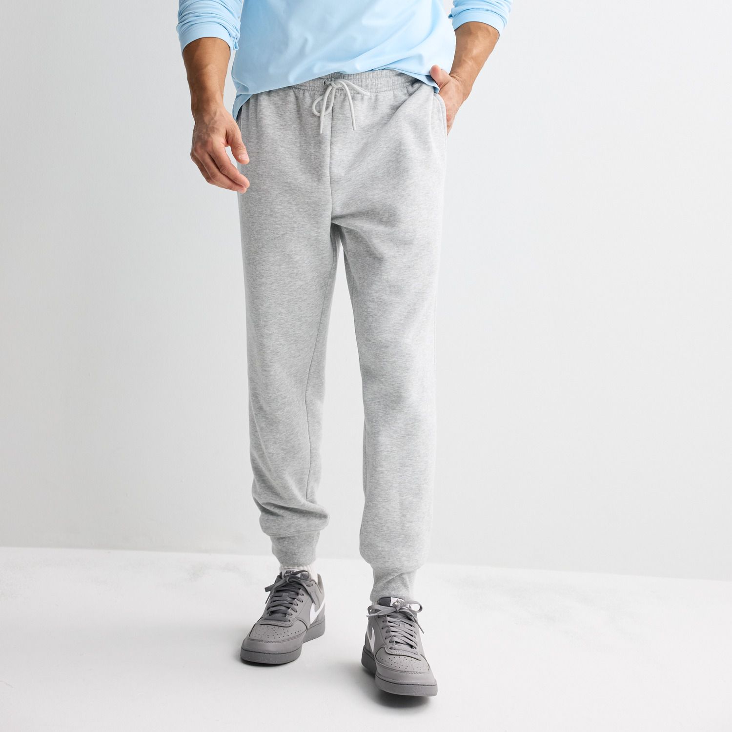 Мужские брюки Tek Gear Ultra Soft Fleece, цвет: Серый меланжевый