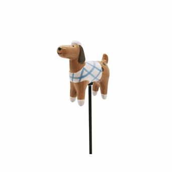 Sonoma Goods For Life® Ceramic Brown Dog Pot Stake