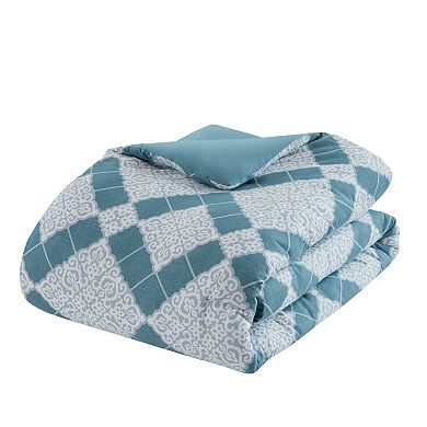 Madison Park Reed Medallion 6-Piece Comforter Set with Coordinating Throw Pillows