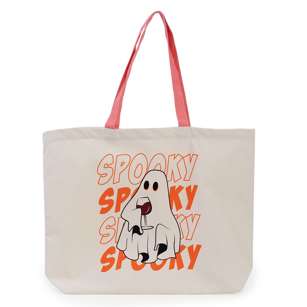 Spooky Ghost Canvas Tote Bag