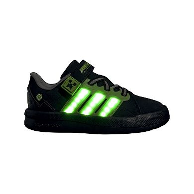 adidas Marvel Spider-Man Lightorama Runner Little Kid Boys Light-Up Shoes with Elastic Laces