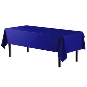 Disposable Plastic Table Covers 54 in x 108 in Rectangular Party Tablecloths, 12 Pack