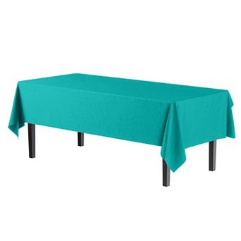 Disposable Plastic Table Covers 54 in x 108 in Rectangular Party Tablecloths, 12 Pack
