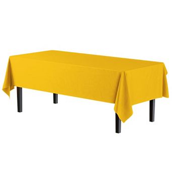 Disposable Plastic Table Covers 54 in x 108 in Rectangular Party Tablecloths, 12 Pack