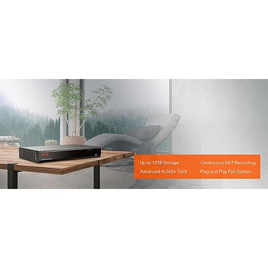 Five Star NVR 4K Professional Security Metal Case Camera System with 2TB HDD