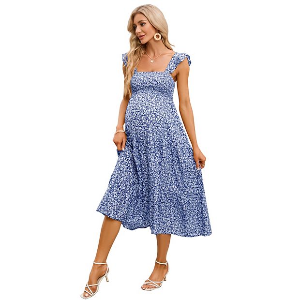 chinese dress ladies Angel Maternity Cara Pink Maternity Maxi Dress
