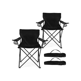 Set of 2 Heavy-Duty Folding Camp Chair