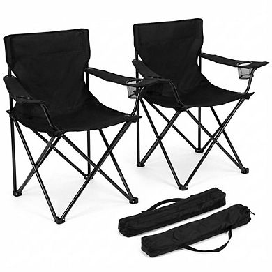 Set of 2 Heavy-Duty Folding Camp Chair