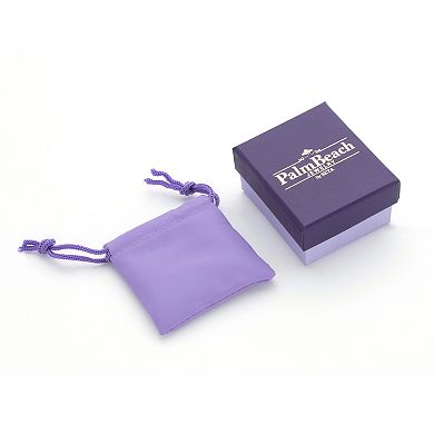 PalmBeach Jewelry Cushion Cut Birthstone Ring in Gold-plated Sterling Silver