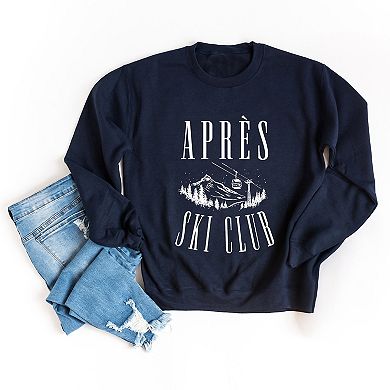 Aprés Ski Lift Outline - Women's Graphic Sweatshirt