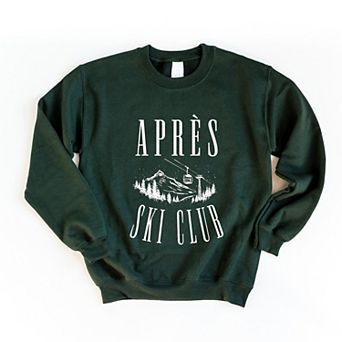 Aprés Ski Lift Outline - Women's Graphic Sweatshirt