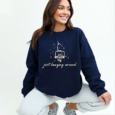 Just Hanging Around Ski Lift - Women's Graphic Sweatshirt
