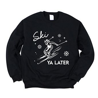 Ski Ya Later Snowflake - Women's Graphic Sweatshirt