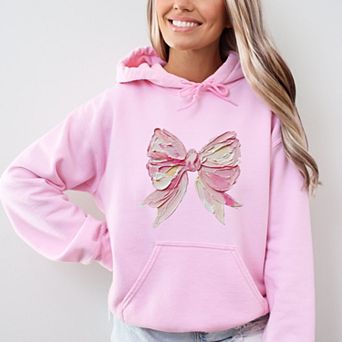Coquette Bow Paint - Women's Graphic Hoodie