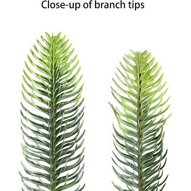 6.5-Foot Pre-Lit Aspen Fir Christmas Tree