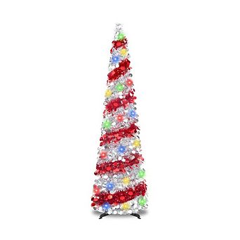 Pencil Pop-Up Tinsel Christmas Tree
