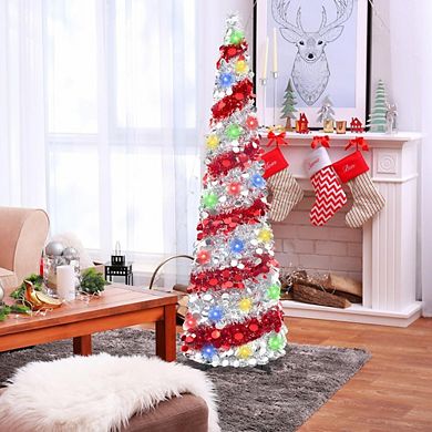 Pencil Pop-Up Tinsel Christmas Tree