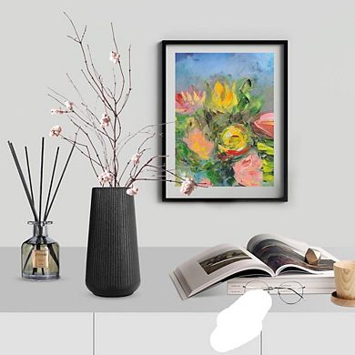 CERAMIC FARMHOUSE CONICAL ORNAMENTAL VASE