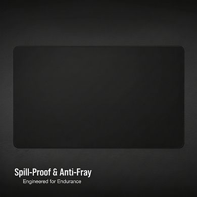 Premium Spill-Proof Cloth Gaming Mouse Pad Extended XL - Black