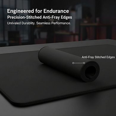 Premium Spill-Proof Cloth Gaming Mouse Pad Extended XL - Black