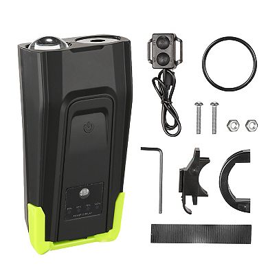 20000LM Bike Light Set USB Rechargeable Headlights w/120dB Horn, IPX5 Waterproof