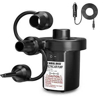 Portable Air Pump for Inflatable with 3 Nozzles