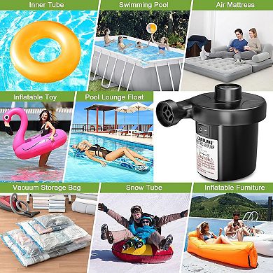 Portable Air Pump for Inflatable with 3 Nozzles