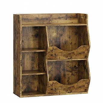 Three-Tier Kids Toy Storage Organizer with Cube Shelves and Tilt Bins