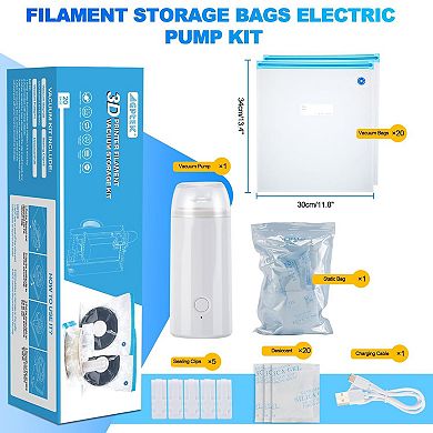 20 Pack 3D Printer Filament Storage Bags