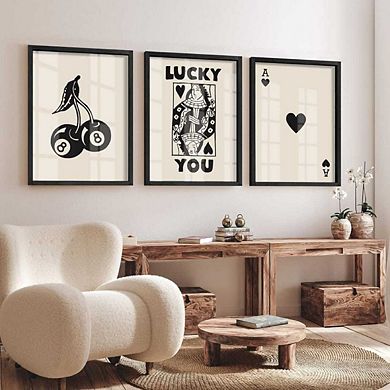 Trendy Retro Farmhouse Lucky Wall Art