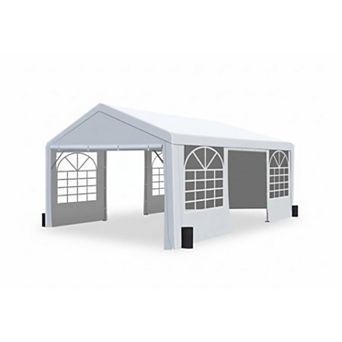 White Heavy-Duty Outdoor Shelter Canopy