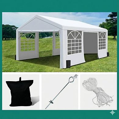 White Heavy-Duty Outdoor Shelter Canopy