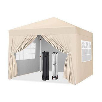 Enclosed Pop-Up Canopy With Removable Sidewalls