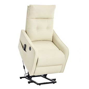 Power Lift Recliner Chair with Massage Heavy Duty Motion Mechanism and One USB for Charging