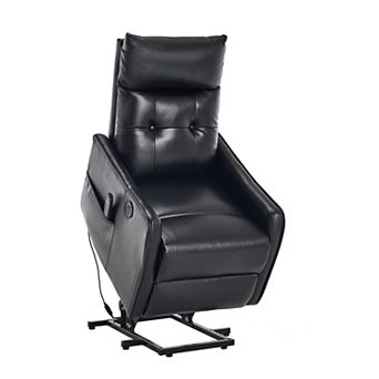 Power Lift Recliner Chair with Massage Heavy Duty Motion Mechanism and One USB for Charging