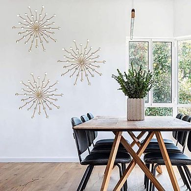 Gold Metal Crystal Bling Wall Art