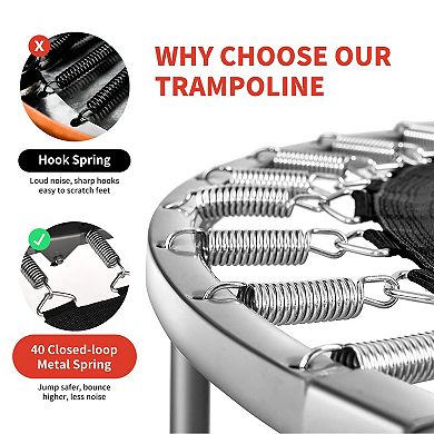 Red 2-Person Foldable Kids Mini Rebounder Trampoline