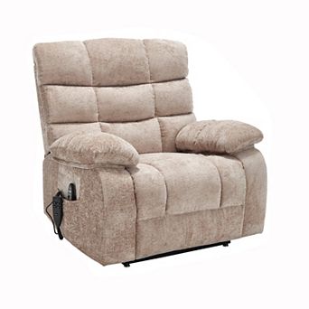 Dual Motor Power Lift Recliner, Heat & Massage, Inf Position, 350 lbs Cap, Heavy Duty, Power Remote