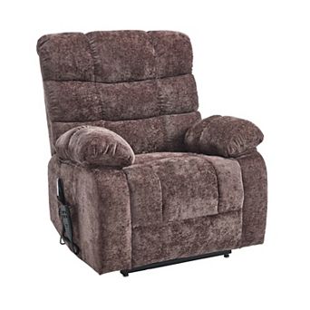 Dual Motor Lift Recliner with Heat Massage Infinite Position 350LB Capacity Power Remote