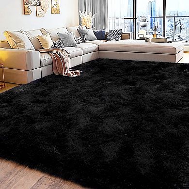 Blush Shag Area Rug, Ultra Soft 1.7" Thick, Non-Slip Plush Carpet for Bedroom, Modern Home Decor