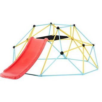 8FT Kids Climbing Dome with Slide for Indoor Outdoor Play