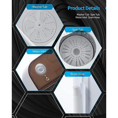 17.6Ibs Portable Washing Machine