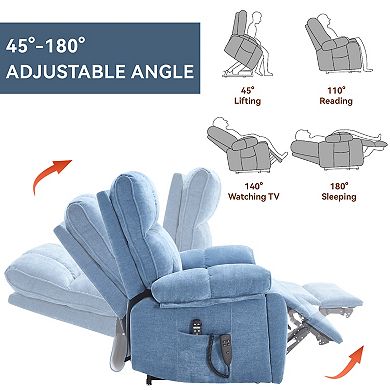 Large Electric Power Lift Recliners with Power-Remote