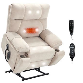 Large Electric Power Lift Recliners with Power-Remote