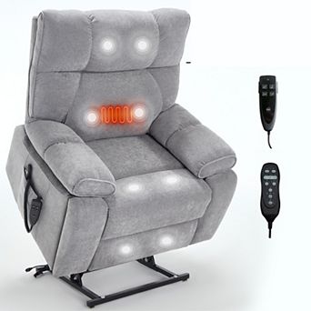 Large Electric Power Lift Recliners with Power-Remote