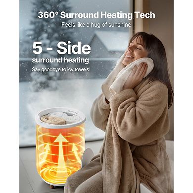 Automatic Towel Warmer Bucket with Safety Shut-Off Feature